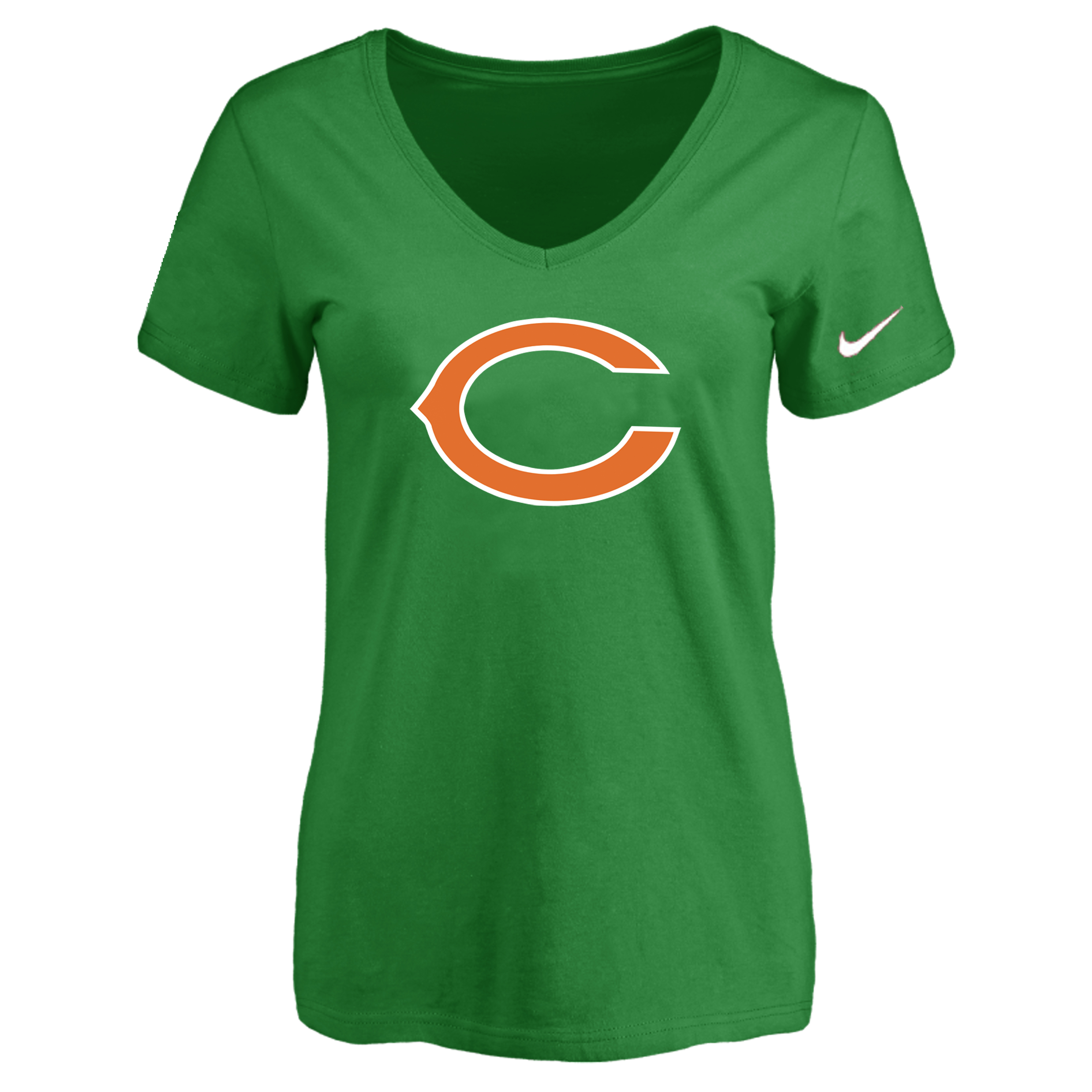 Chicago Bears D.Green Women's Logo V neck T-Shirt