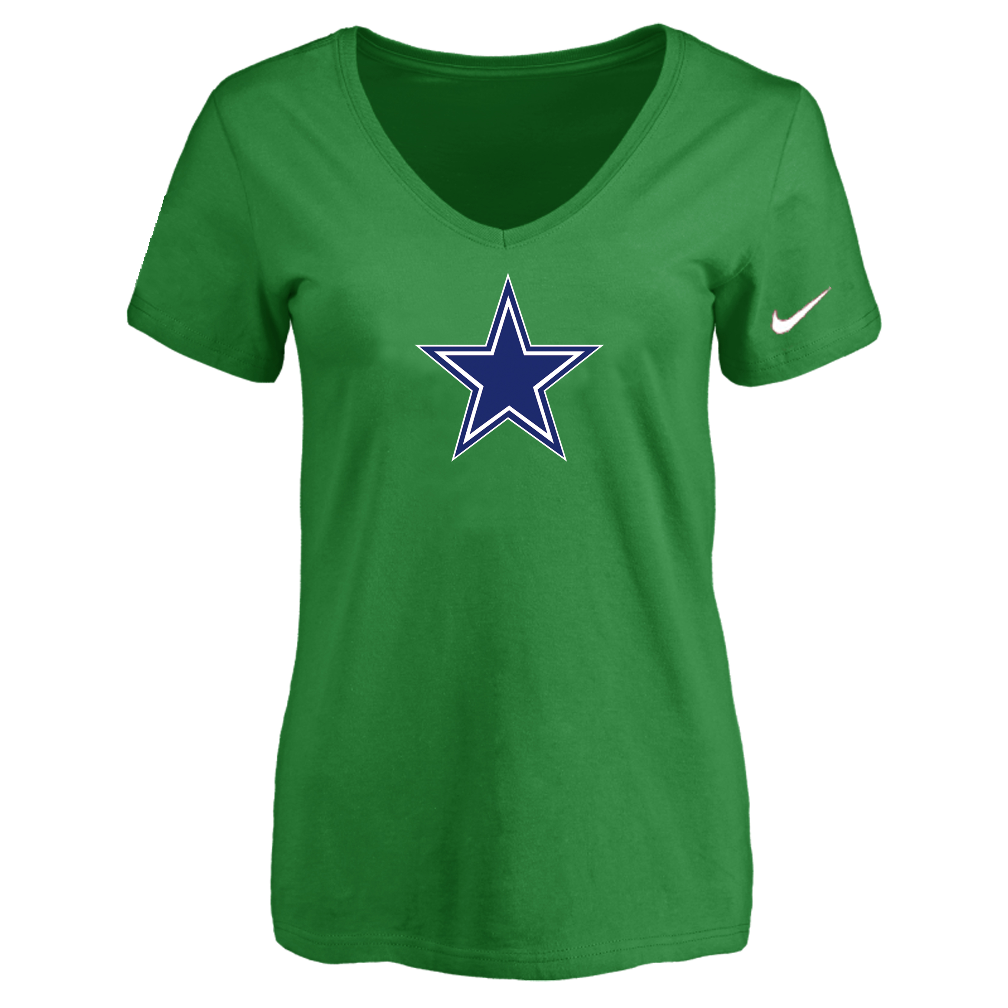 Dallas Cowboys D.Green Women's Logo V neck T-Shirt