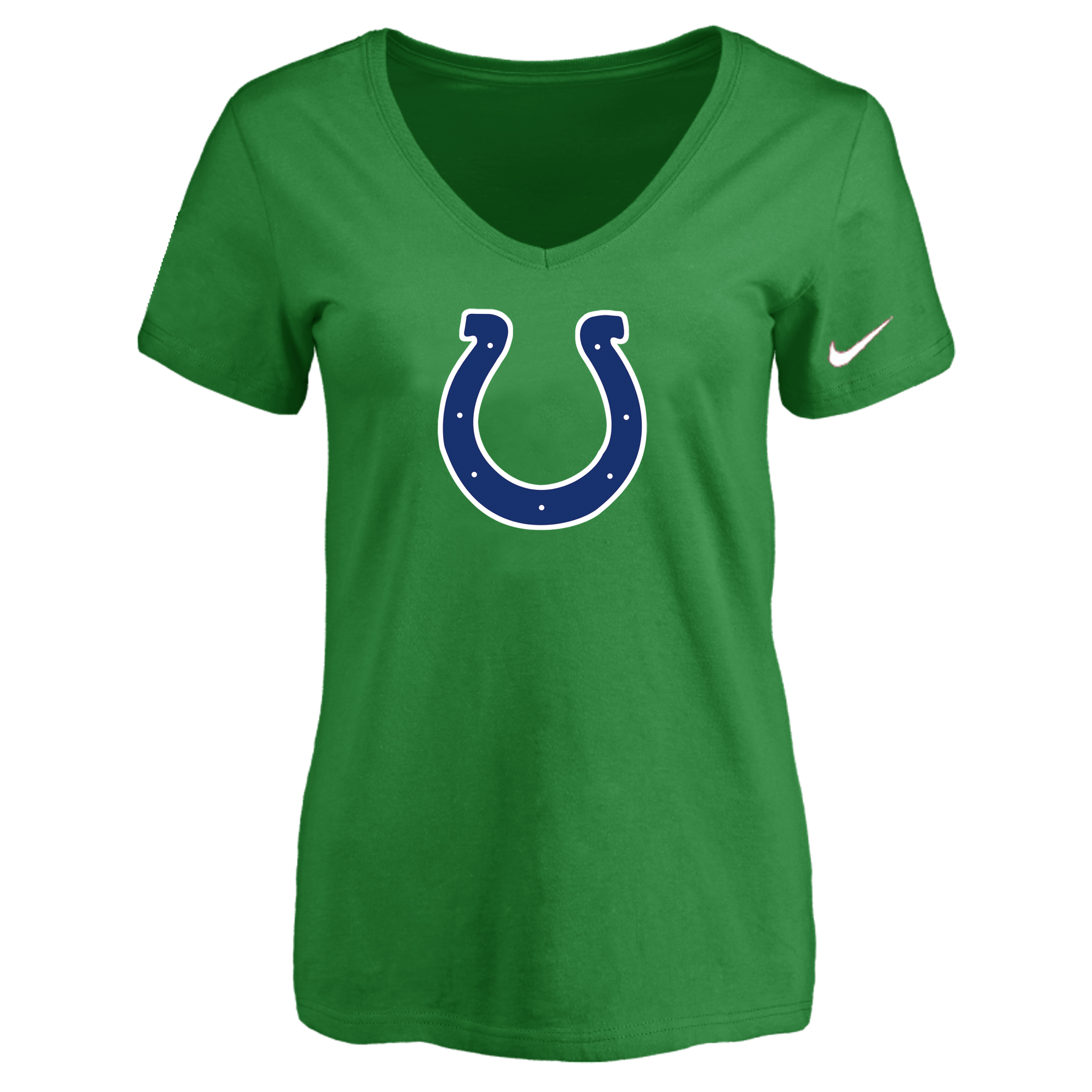 Indiannapolis Colts D.Green Women's Logo V neck T-Shirt - Click Image to Close