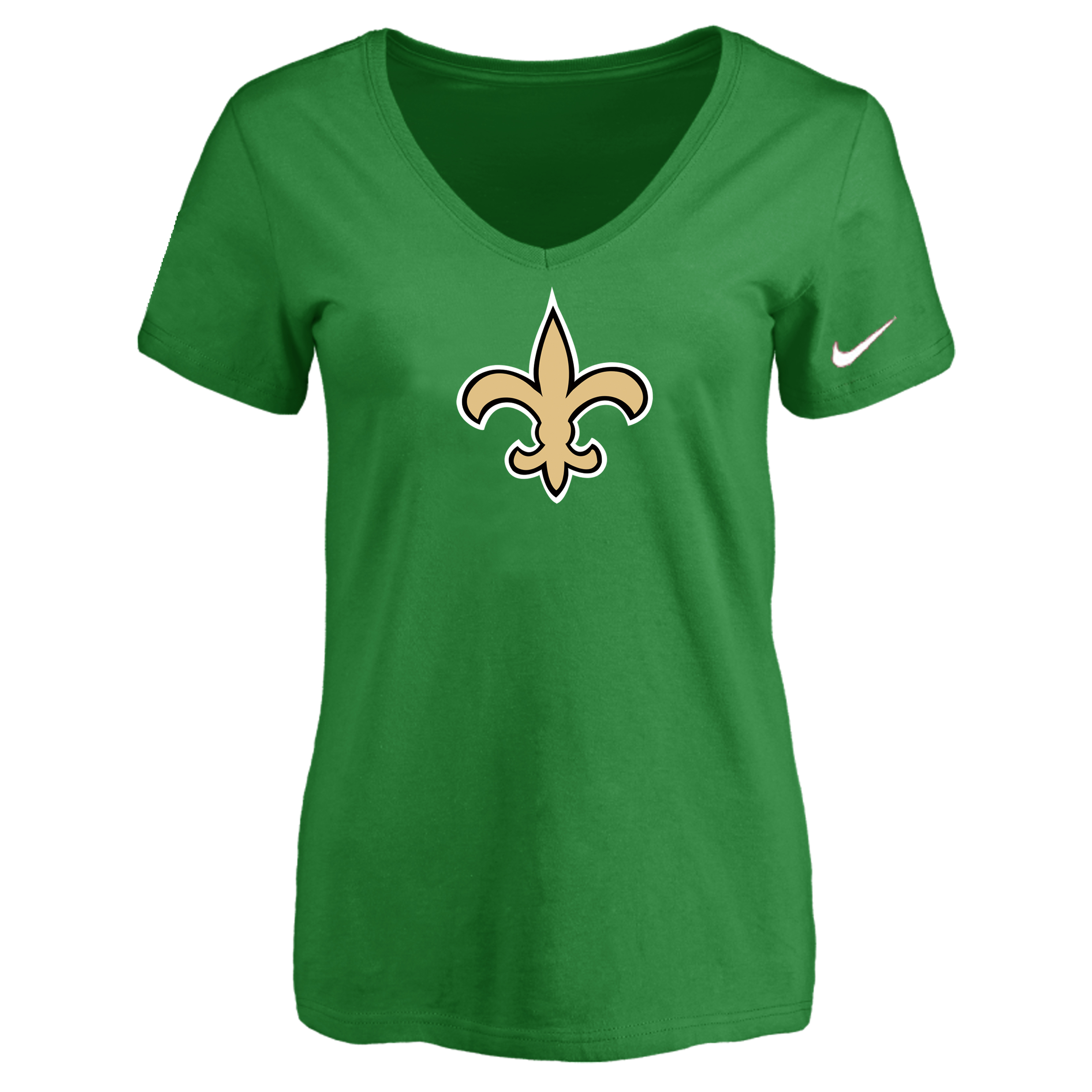 New Orleans Saints D.Green Women's Logo V neck T-Shirt