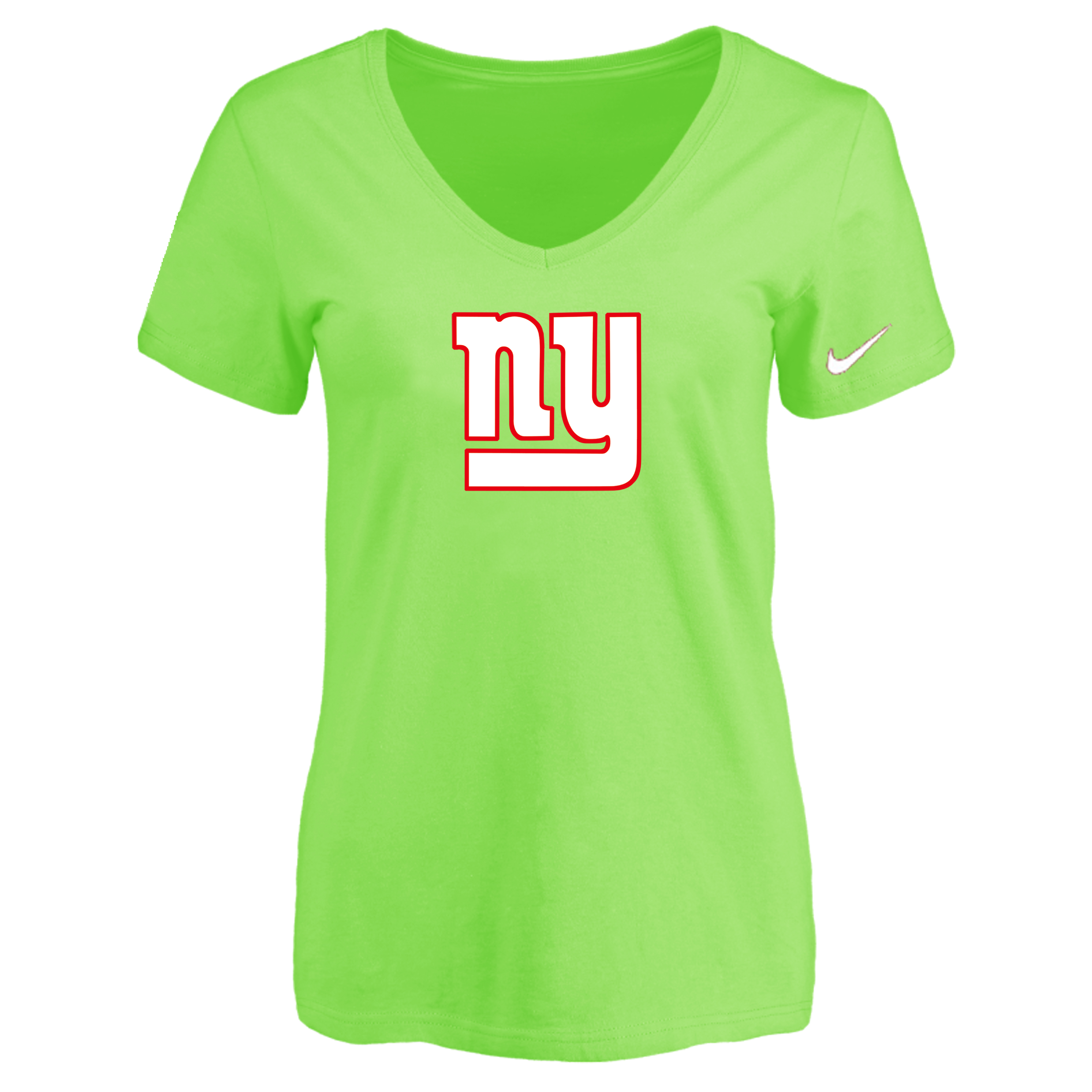 New York Giants L.Green Women's Logo V neck T-Shirt