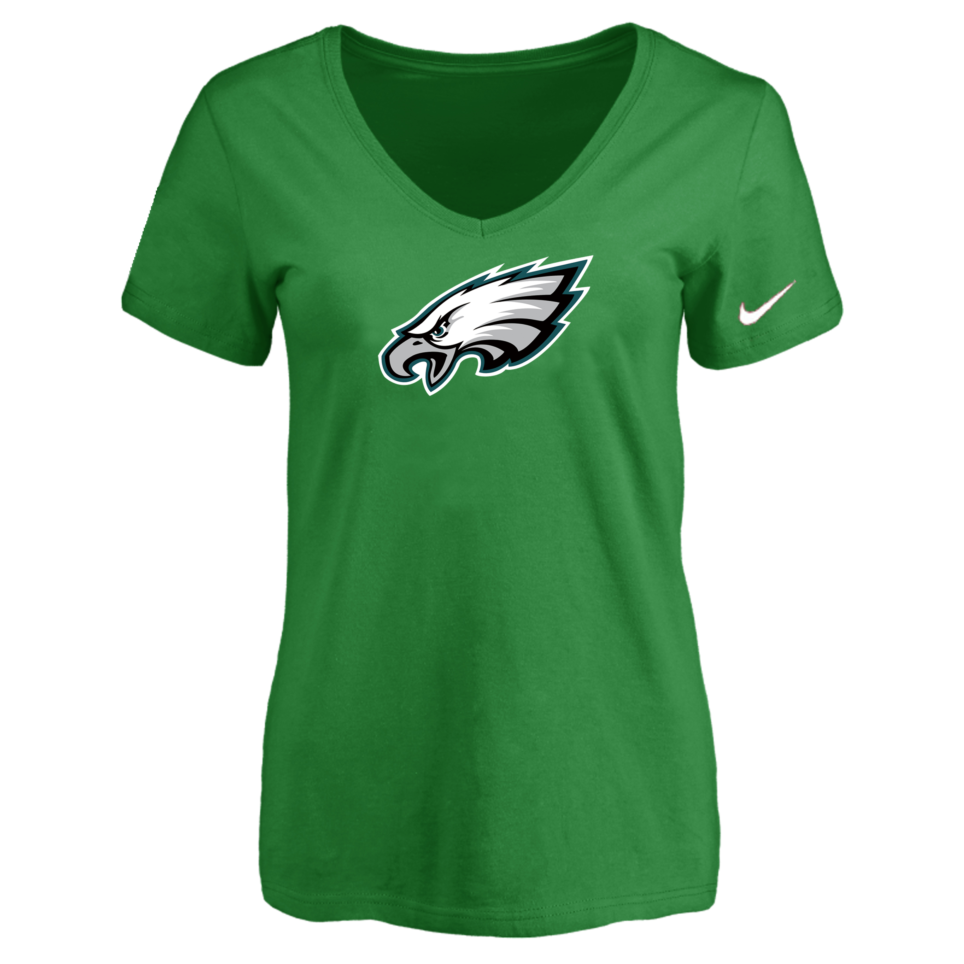 Philadelphia Eagles D.Green Women's Logo V neck T-Shirt