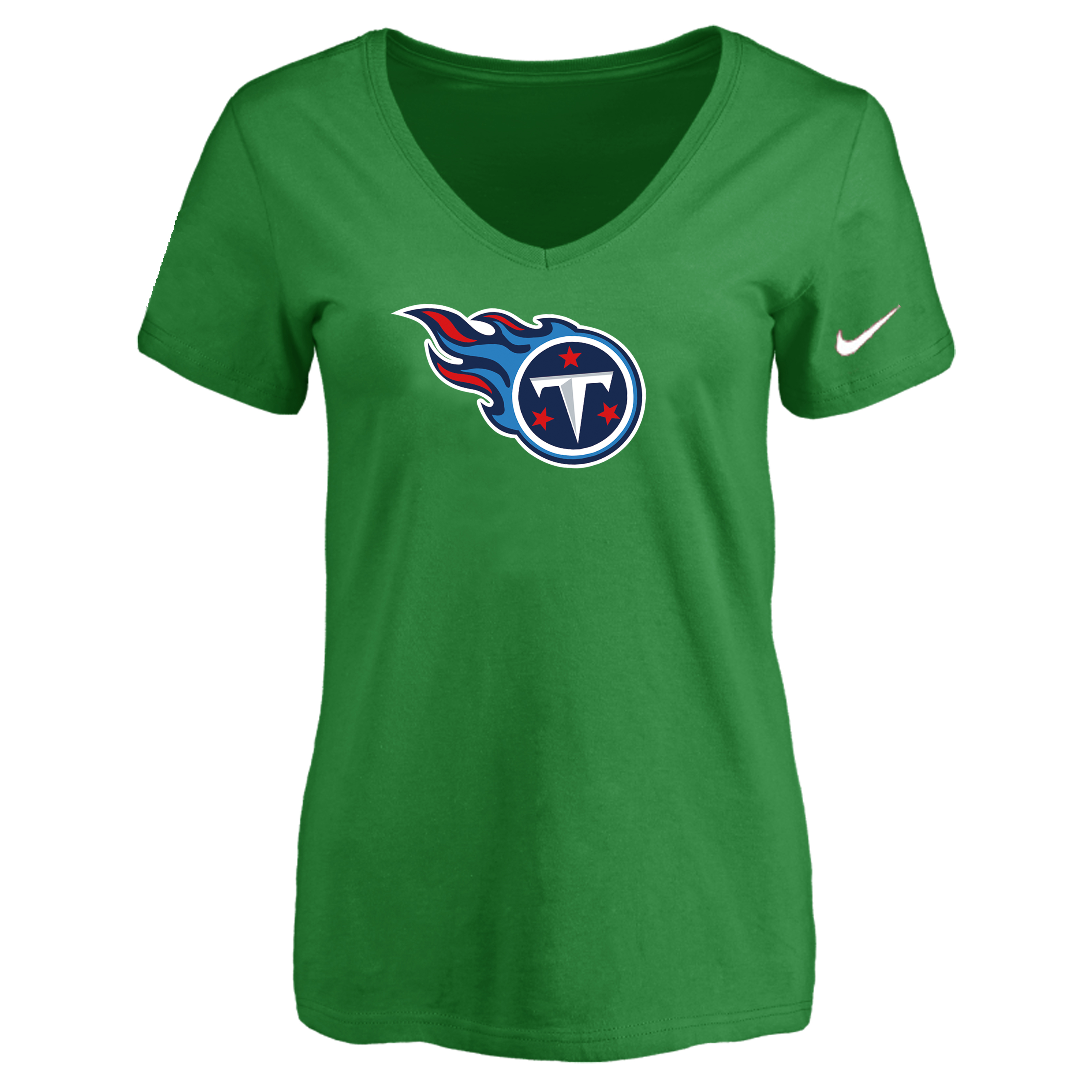 Tennessee Titans D.Green Women's Logo V neck T-Shirt