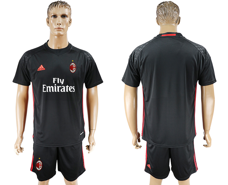 2016-17 AC Milan Black Goalkeeper Soccer Jersey