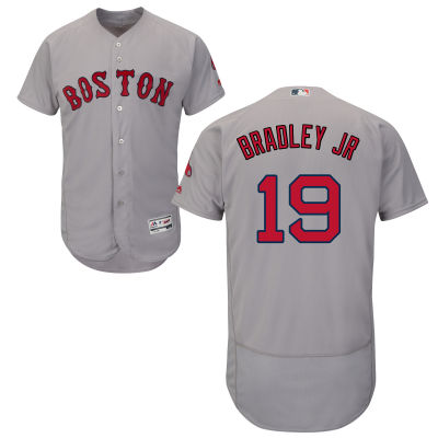 Red Sox 19 Jackie Bradley Jr. Grey Flexbase Jersey