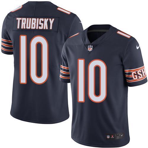 Nike Bears 10 Mitchell Trubisky Navy Color Rush Limited Jersey Nike Bears 10 Mitchell Trubisky Navy Color Rush Limited Jersey