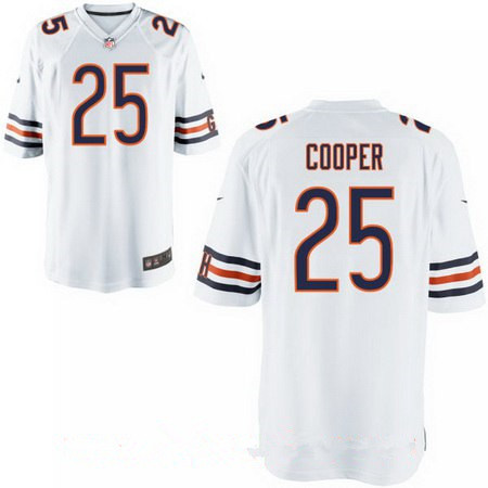Nike Bears 25 Marcus Cooper White Elite Jersey