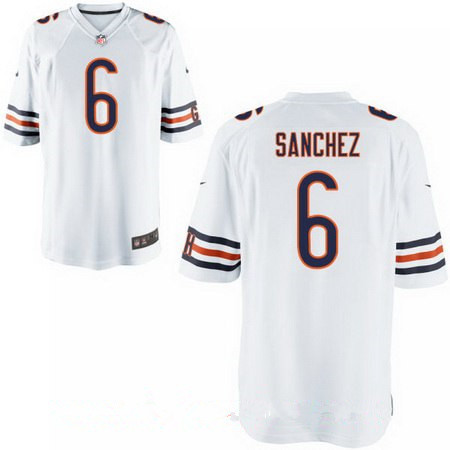 Nike Bears 6 Mark Sanchez White Elite Jersey