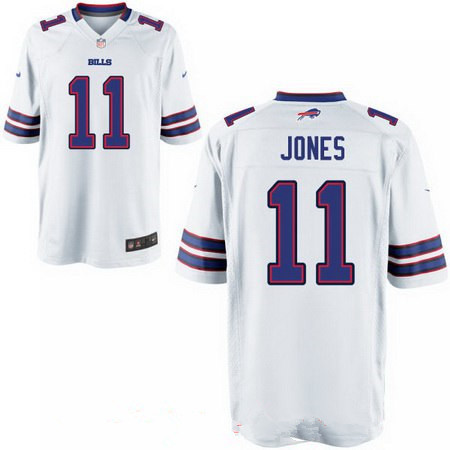 Nike Bills 11 Zay Jones White Elite Jersey