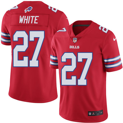 Nike Bills 27 Tre'Davious White Red Youth Color Rush Limited Jersey