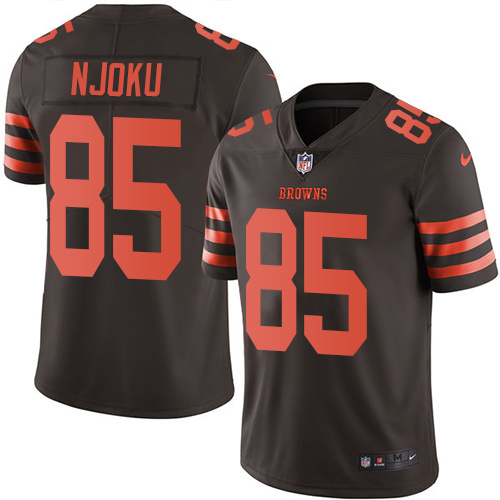 Nike Browns 85 David Njoku Brown Youth Color Rush Limited Jersey