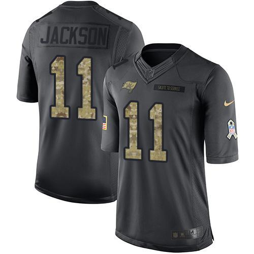 Nike Buccaneers 11 DeSean Jackson Anthracite Salute to Service Limited Jersey