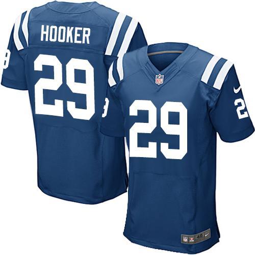 Nike Colts 29 Malik Hooker Blue Elite Jersey