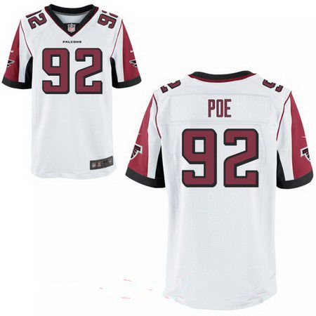 Nike Falcons 92 Dontari Poe White Elite Jersey