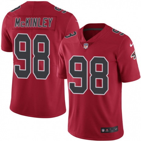 Nike Falcons 98 Takkarist McKinley Red Color Rush Limited Jersey
