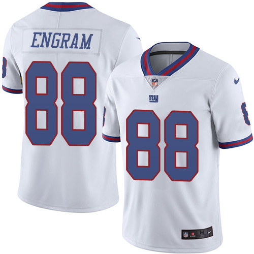 Nike Giants 88 Evan Engram White Color Rush Limited Jersey