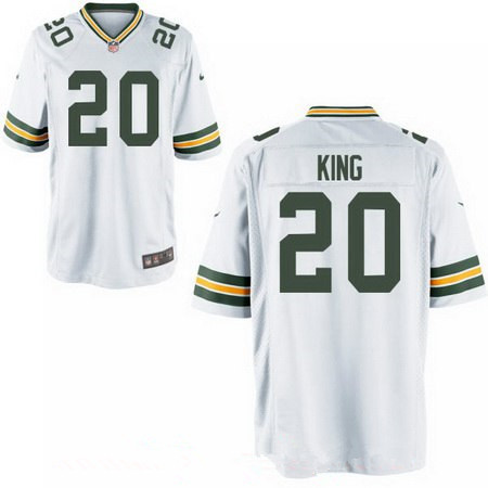 Nike Packers 20 Kevin King White Elite Jersey - Click Image to Close