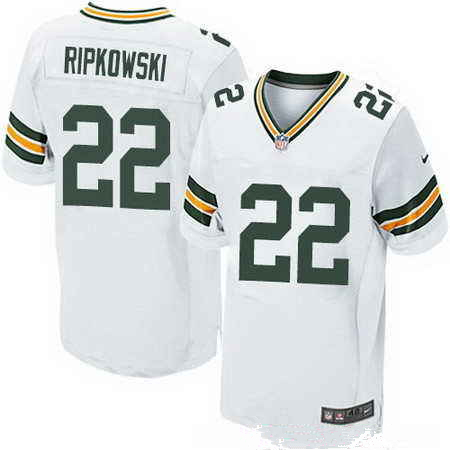 Nike Packers 22 Aaron Ripkowski White Elite Jersey