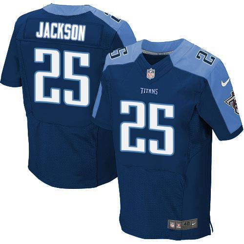 Nike Titans 25 Adoree' Jackson Navy Elite Jersey
