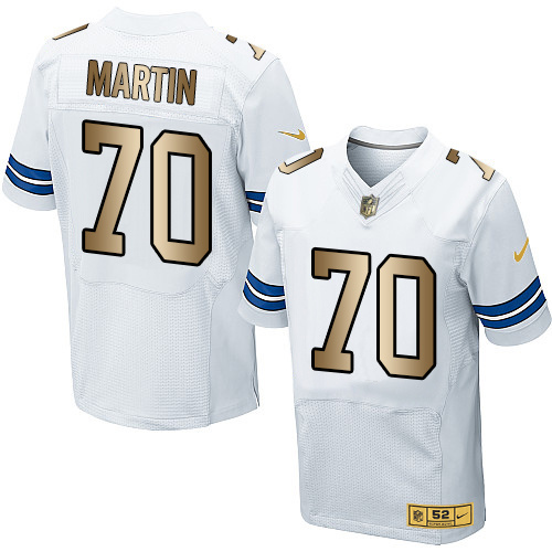Nike Cowboys 70 Zack Martin White Gold Elite Jersey