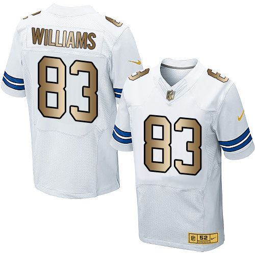 Nike Cowboys 83 Terrance Williams White Gold Elite Jersey