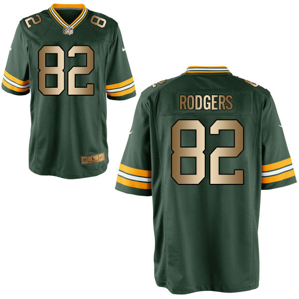 Nike Packers 82 Richard Rodgers Green Gold Elite Jersey