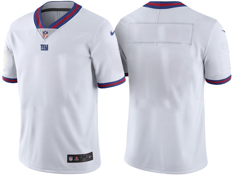 Nike Giants Blank White Gold Youth Color Rush Limited Jersey - Click Image to Close