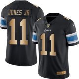 Nike Lions 11 Marvin Jones Jr. Black Gold Color Rush Limited Jersey