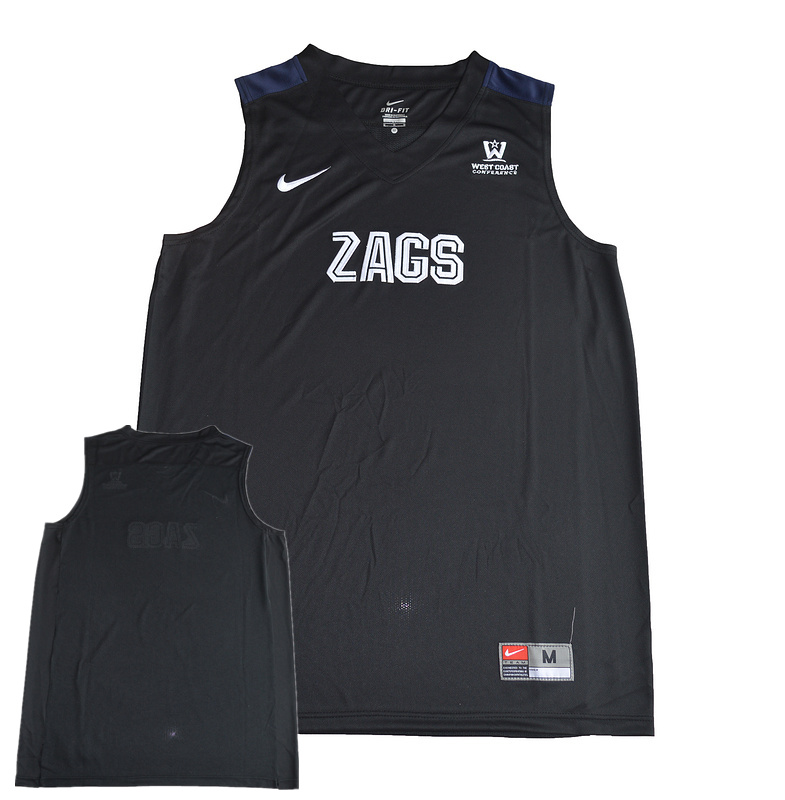 Gonzaga Bulldogs Black Men's Customized College Basketball Jersey