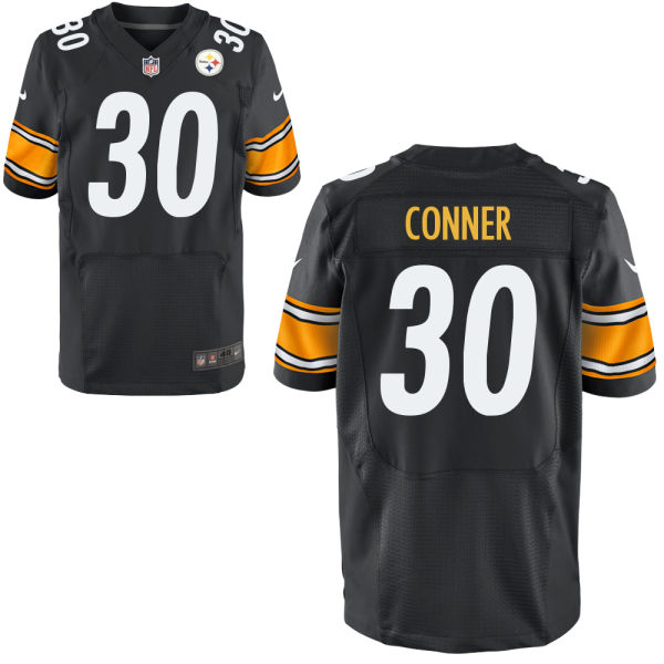 Nike Steelers 30 James Conner Black Elite Jersey