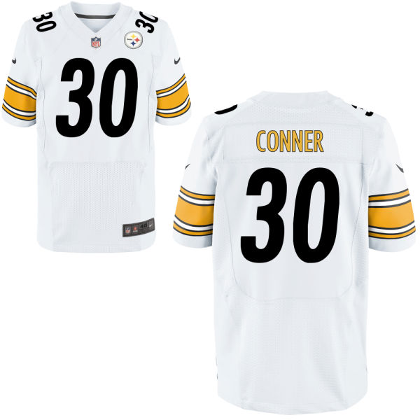 Nike Steelers 30 James Conner White Elite Jersey - Click Image to Close