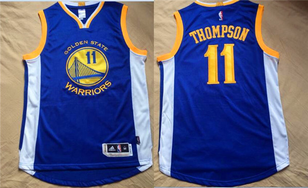 Warriors 11 Klay Thompson Blue Swingman Jersey