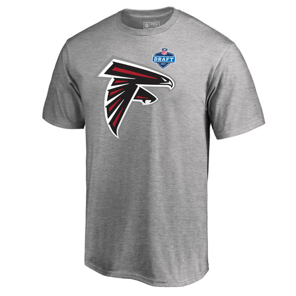 Men's Atlanta Falcons Pro Line by Fanatics Branded Heather Gray 2017 NFL Draft Athletic Heather T-Shirt