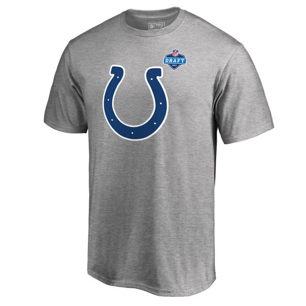 Men's Indianapolis Colts Pro Line by Fanatics Branded Heather Gray 2017 NFL Draft Athletic Heather T-Shirt