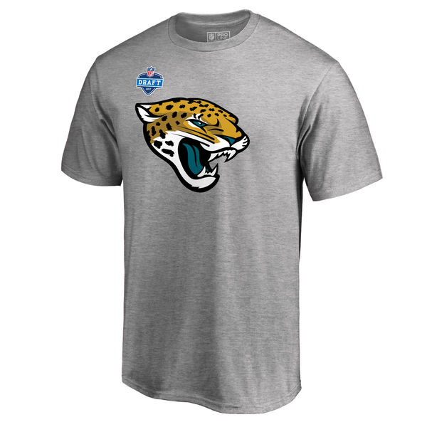 Men's Jacksonville Jaguars Pro Line by Fanatics Branded Heather Gray 2017 NFL Draft Athletic Heather T-Shirt - Click Image to Close