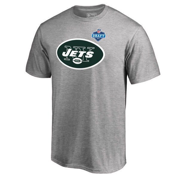 Men's New York Jets Pro Line by Fanatics Branded Heather Gray 2017 NFL Draft Athletic Heather T-Shirt
