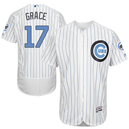 Cubs 17 Mark Grace White Father's Day Flexbase Jersey