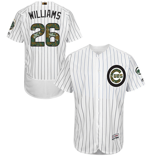 Cubs 26 Billy Williams White 2016 Memorial Day Flexbase Jersey