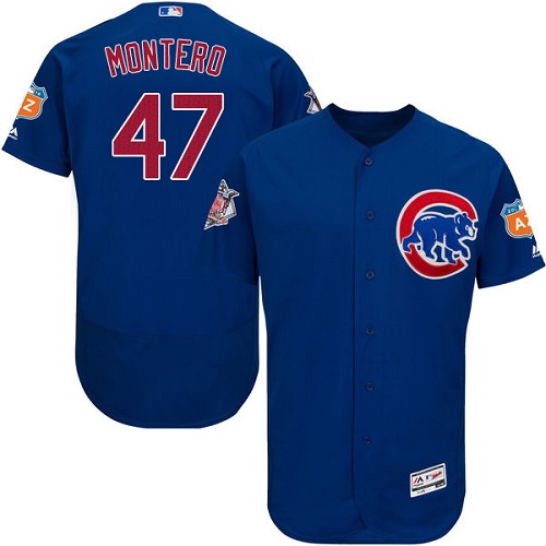 Cubs 47 Miguel Montero Blue Flexbase Jersey