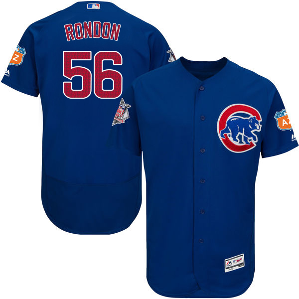 Cubs 56 Hector Rondon Blue Flexbase Jersey