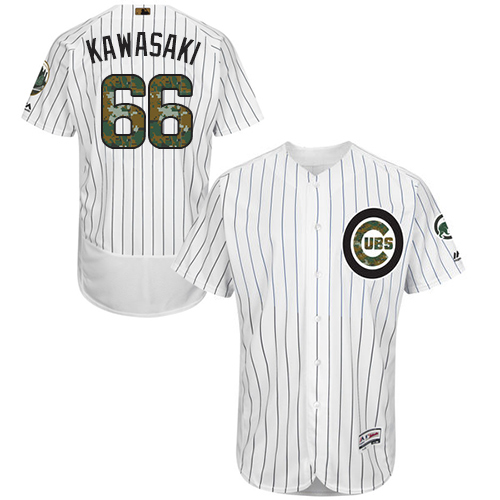Cubs 66 Munenori Kawasaki White 2016 Memorial Day Flexbase Jersey