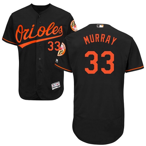 Orioles 33 Eddie Murray Black Flexbase Jersey