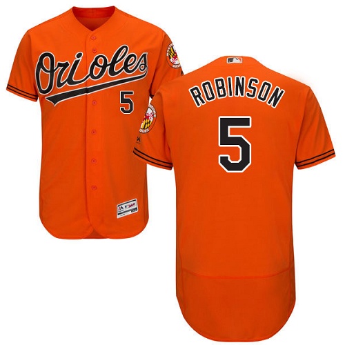 Orioles 5 Brooks Robinson Orange Flexbase Jersey