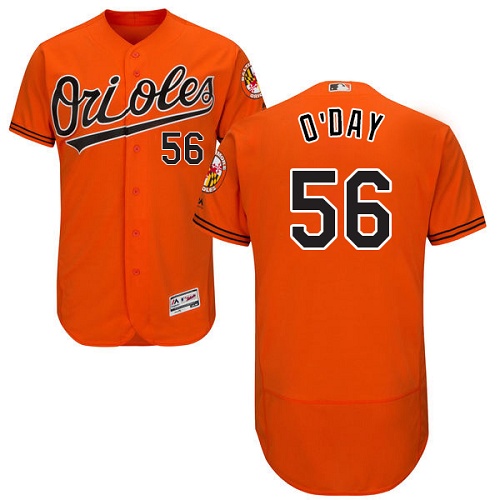Orioles 56 Darren O'Day Orange Flexbase Jersey