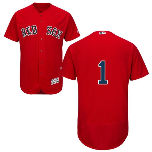 Red Sox 1 Bobby Doerr Red Flexbase Jersey