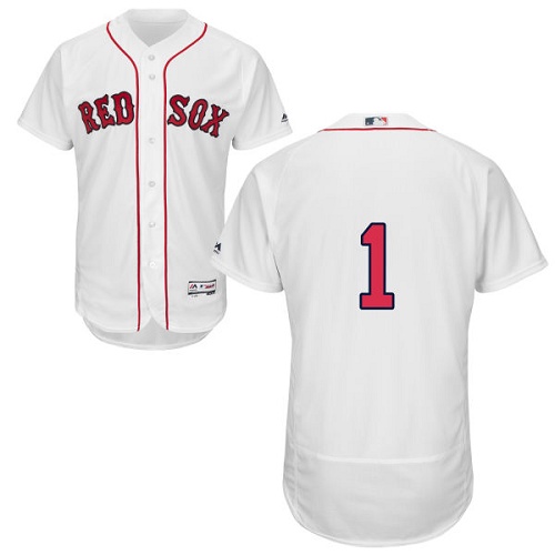 Red Sox 1 Bobby Doerr White Flexbase Jersey