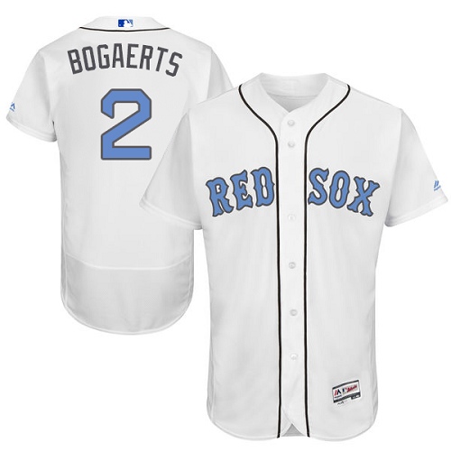 Red Sox 2 Xander Bogaerts White Father's Day Flexbase Jersey