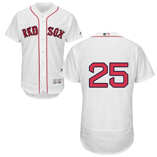 Red Sox 25 Jackie Bradley Jr White Flexbase Jersey