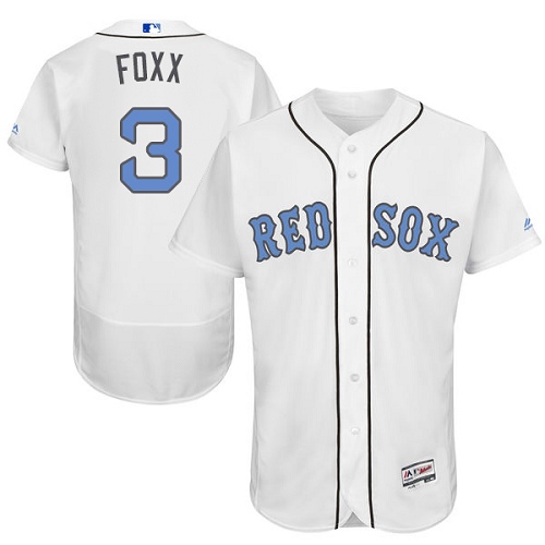 Red Sox 3 Jimmie Foxx White Father's Day Flexbase Jersey