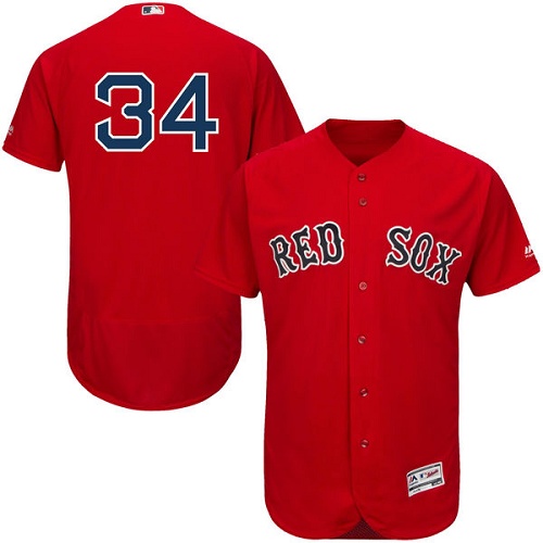 Red Sox 34 David Ortiz Red Flexbase Jersey